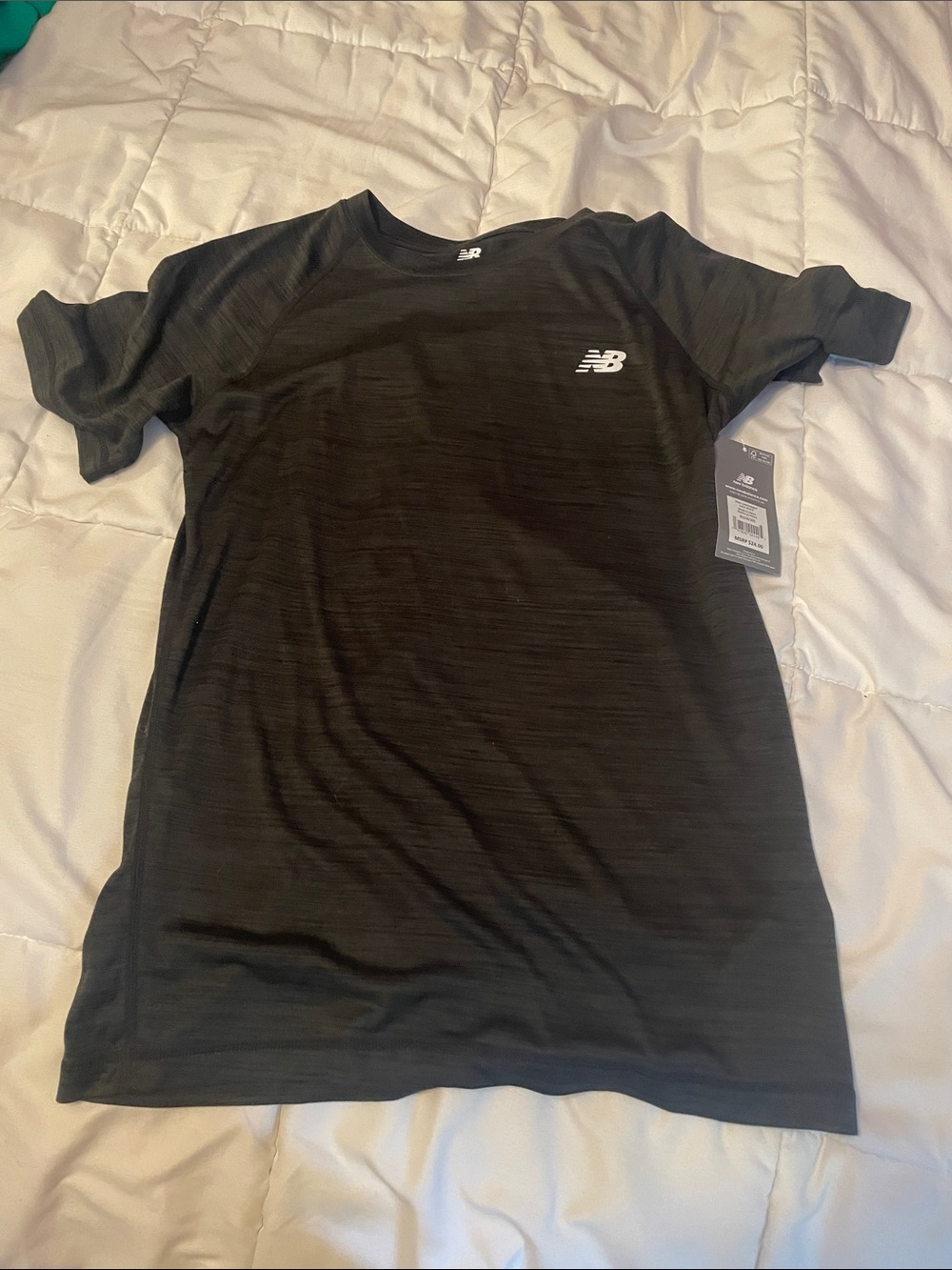 New Balance Black Short-Sleeve Athletic Tee 18/20